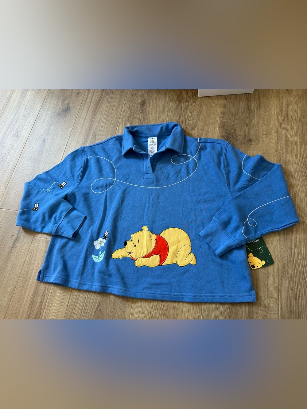 New Disney Winnie the Pooh long sleeve polo sweatshirt